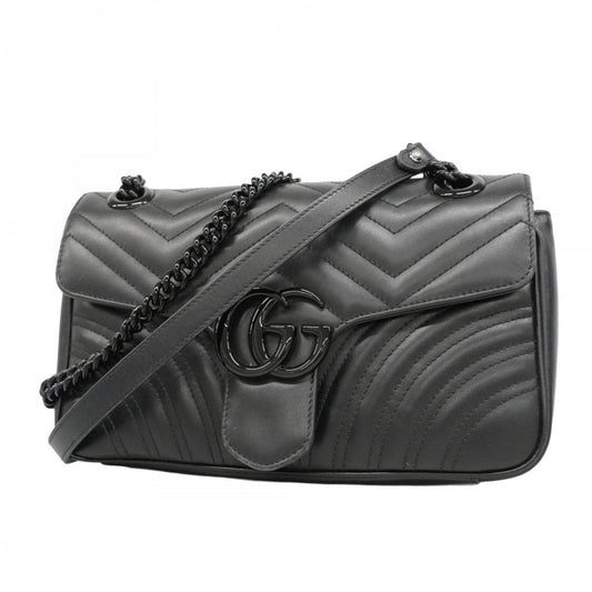 Gucci Black Leather Shoulder Bag