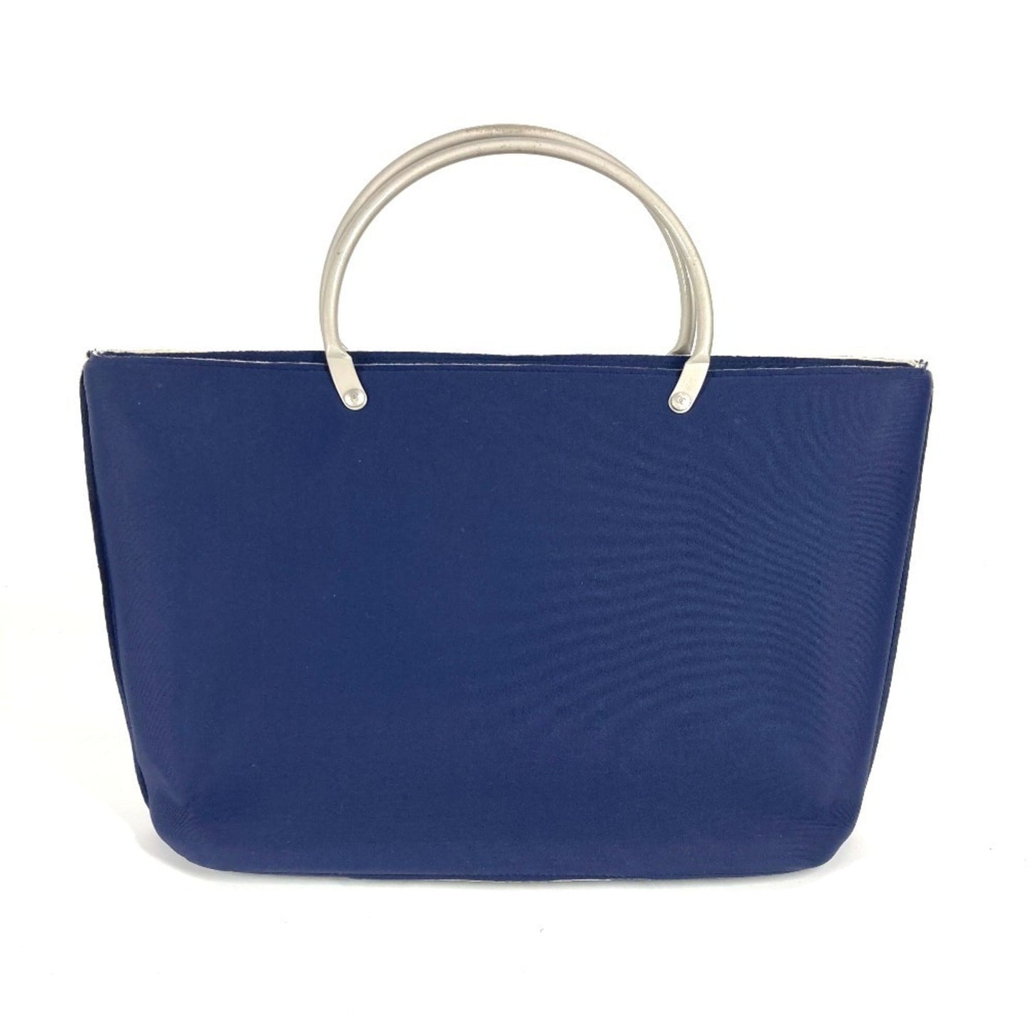 Chanel Navy Polyamide Handbag Tote Bag