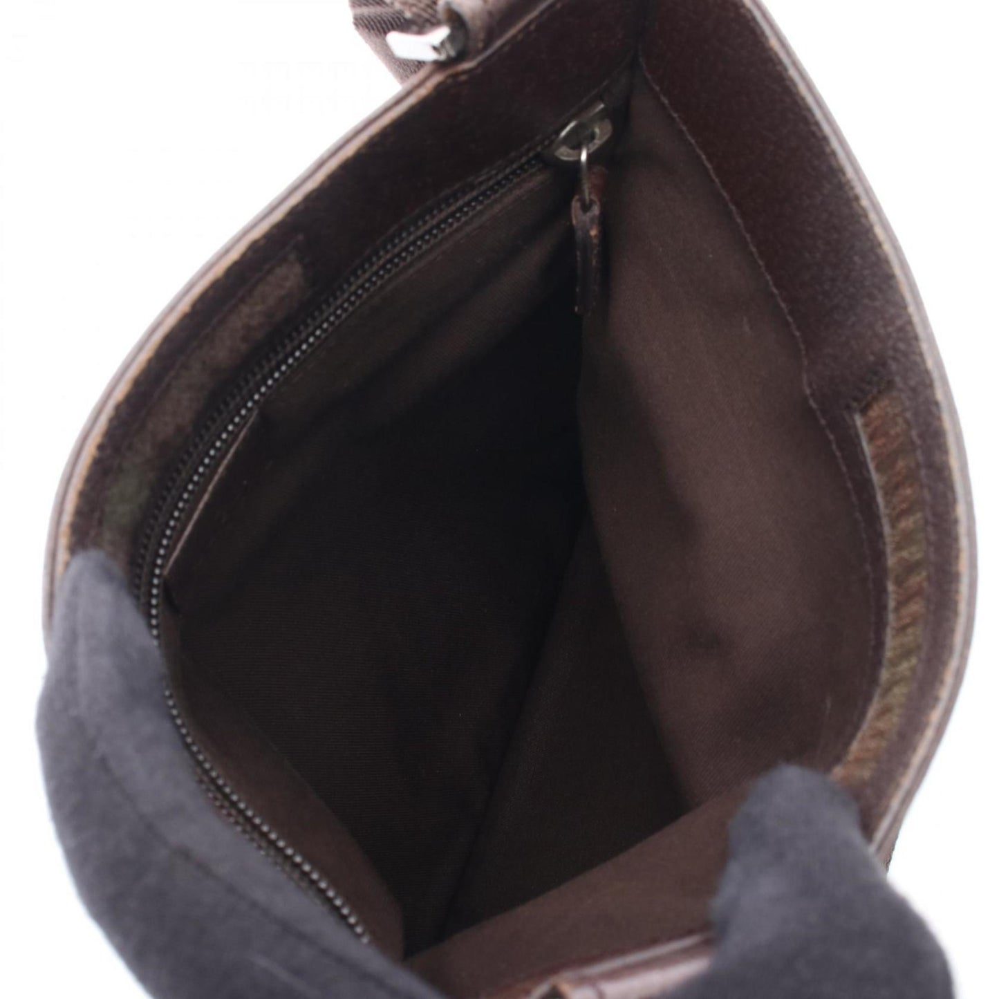 Gucci Beige Brown Gg Canvas Leather Shoulder Bag