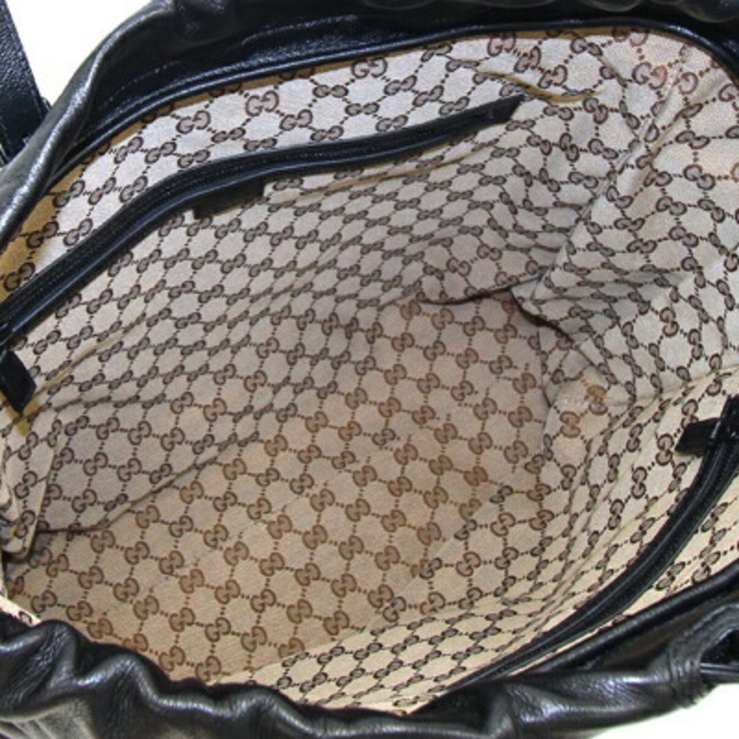 Gucci Black Leather Tote Bag