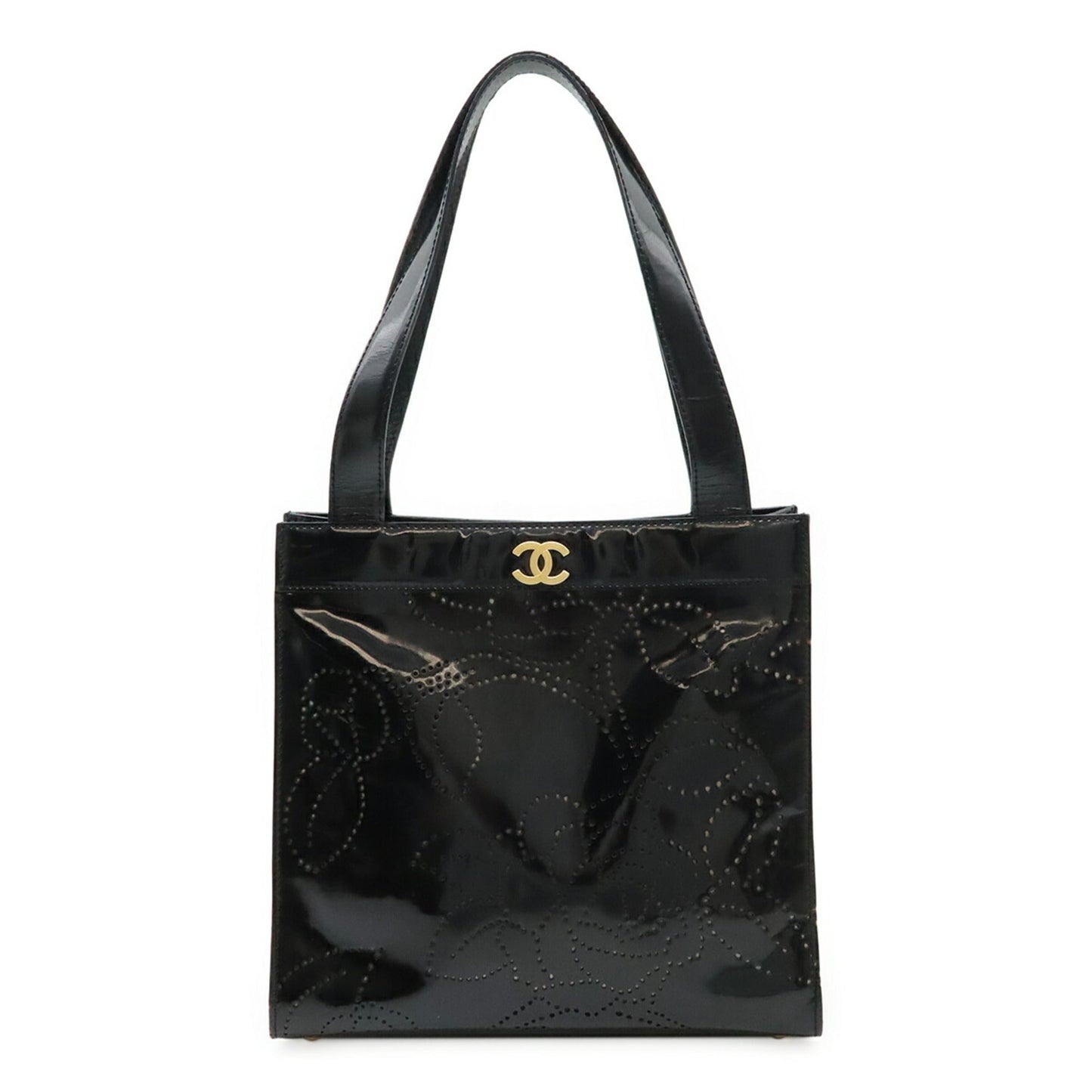 Chanel Black Leather Shoulder Bag Tote Bag