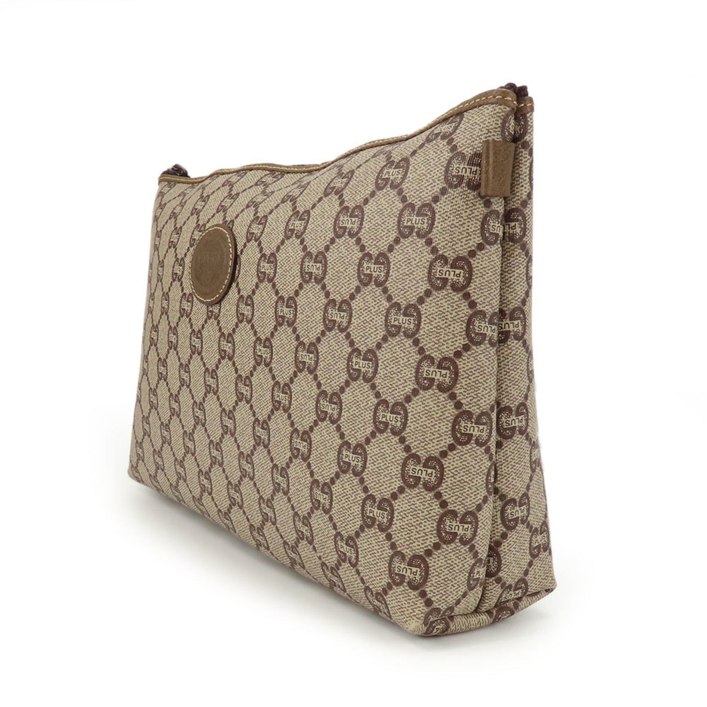 Gucci Beige Gg Plus Clutch Bag Pouch