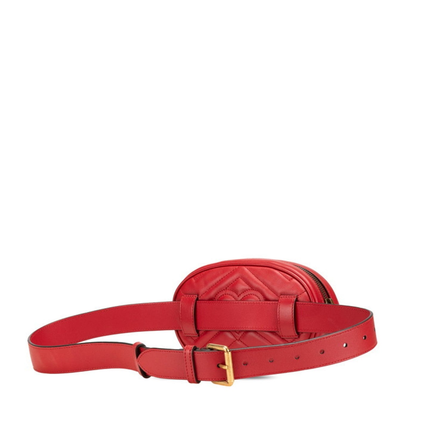 Gucci Gg Marmont Red Color Leather Sling Bag