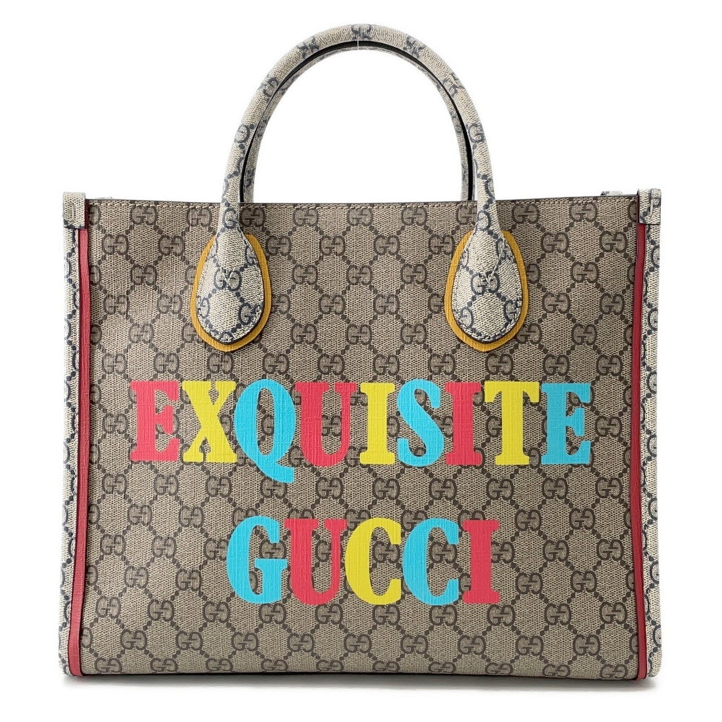 Gucci Beige Multi-Color Gg Supreme Tote Bag