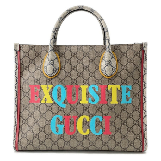 Gucci Beige Multi-Color Gg Supreme Tote Bag
