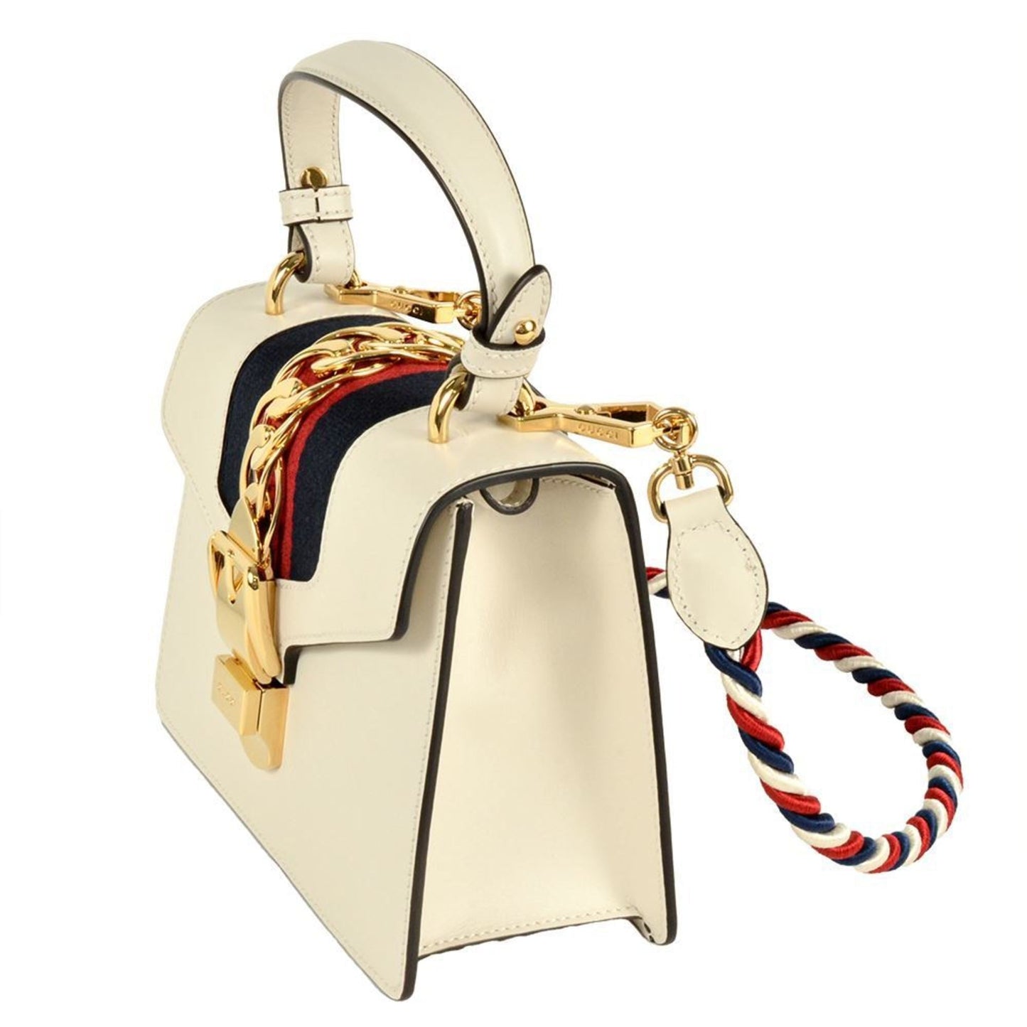Gucci White Leather Handbag