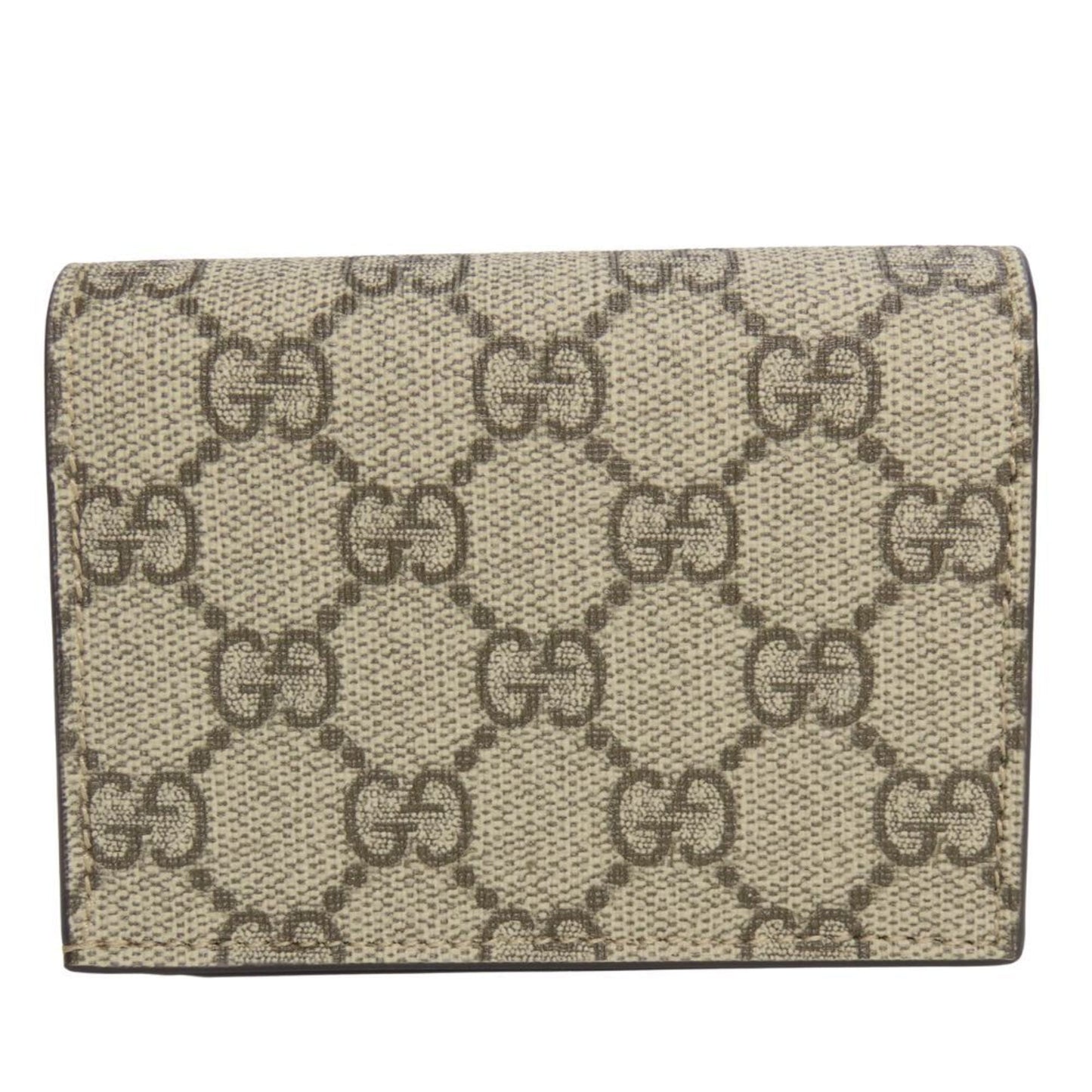 Gucci Beige Dusty Pink Gg Supreme Leather Wallet (Bi-Fold)