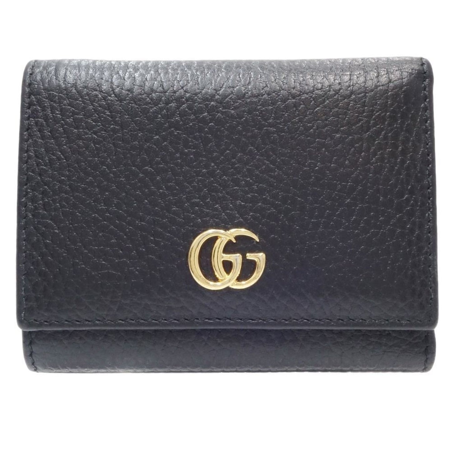 Gucci Black Leather Wallet (Tri-Fold)