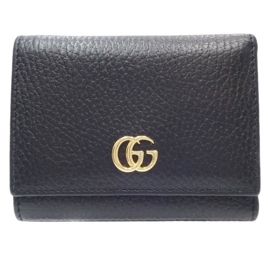 Gucci Black Leather Wallet (Tri-Fold)