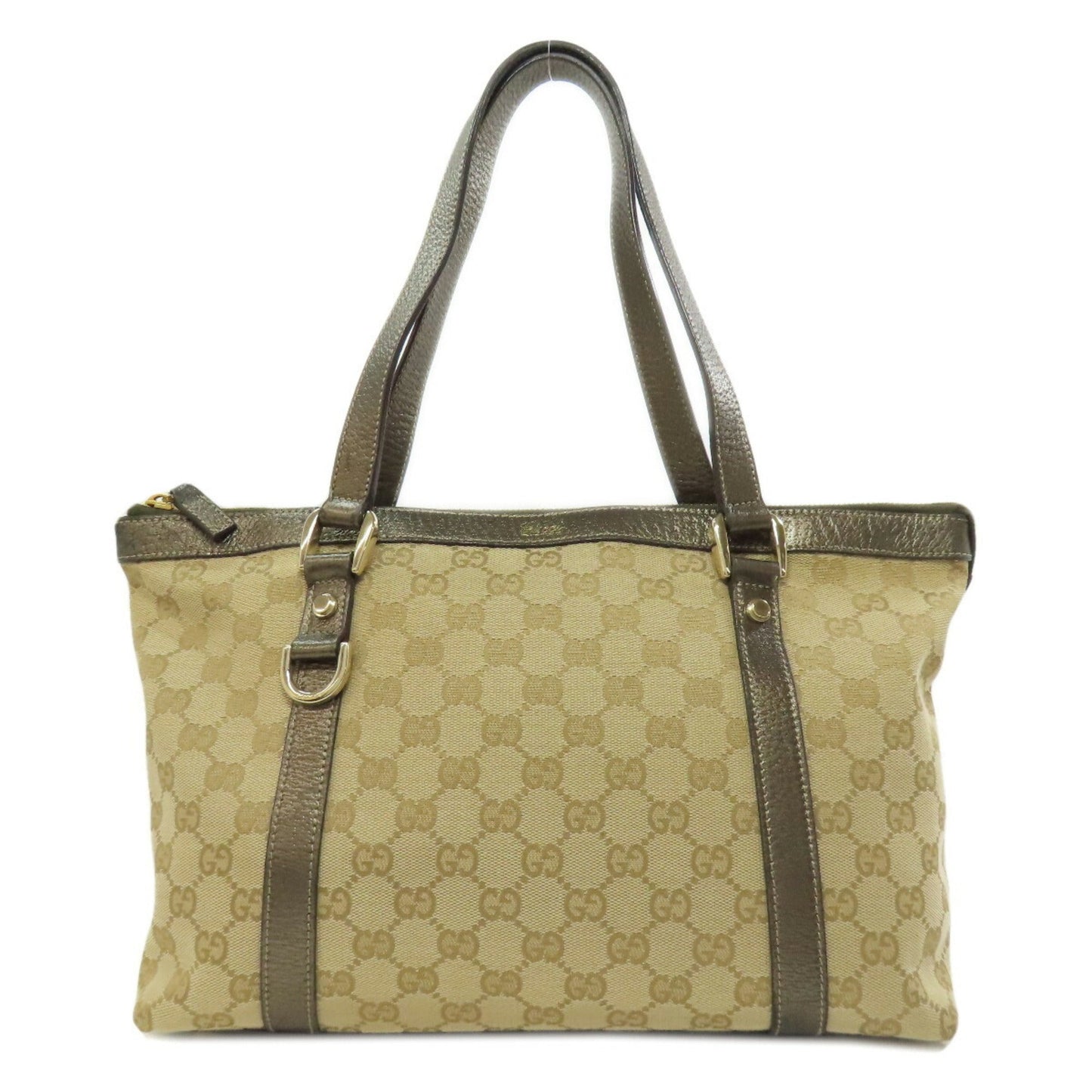 Gucci Brown Canvas Tote Bag