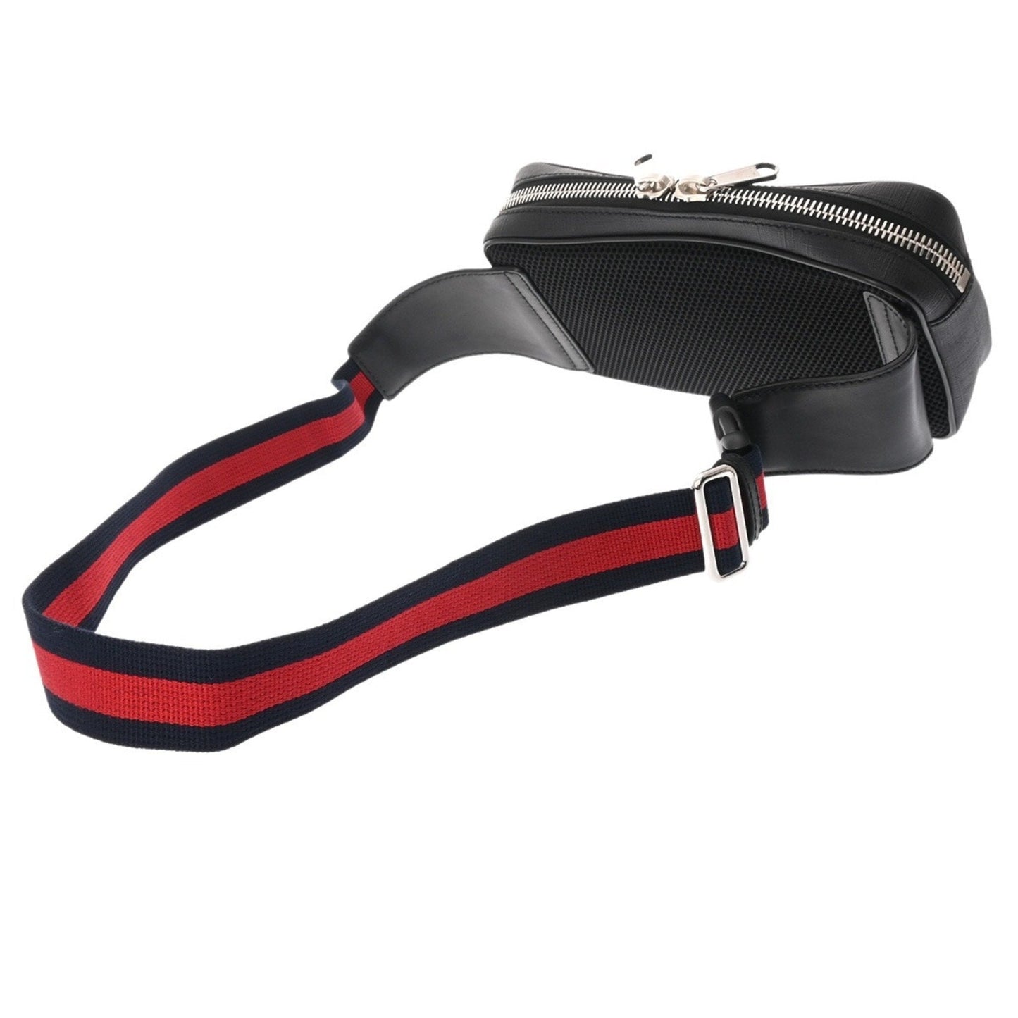 Gucci Black Gray Gg Supreme Canvas Sling Bag