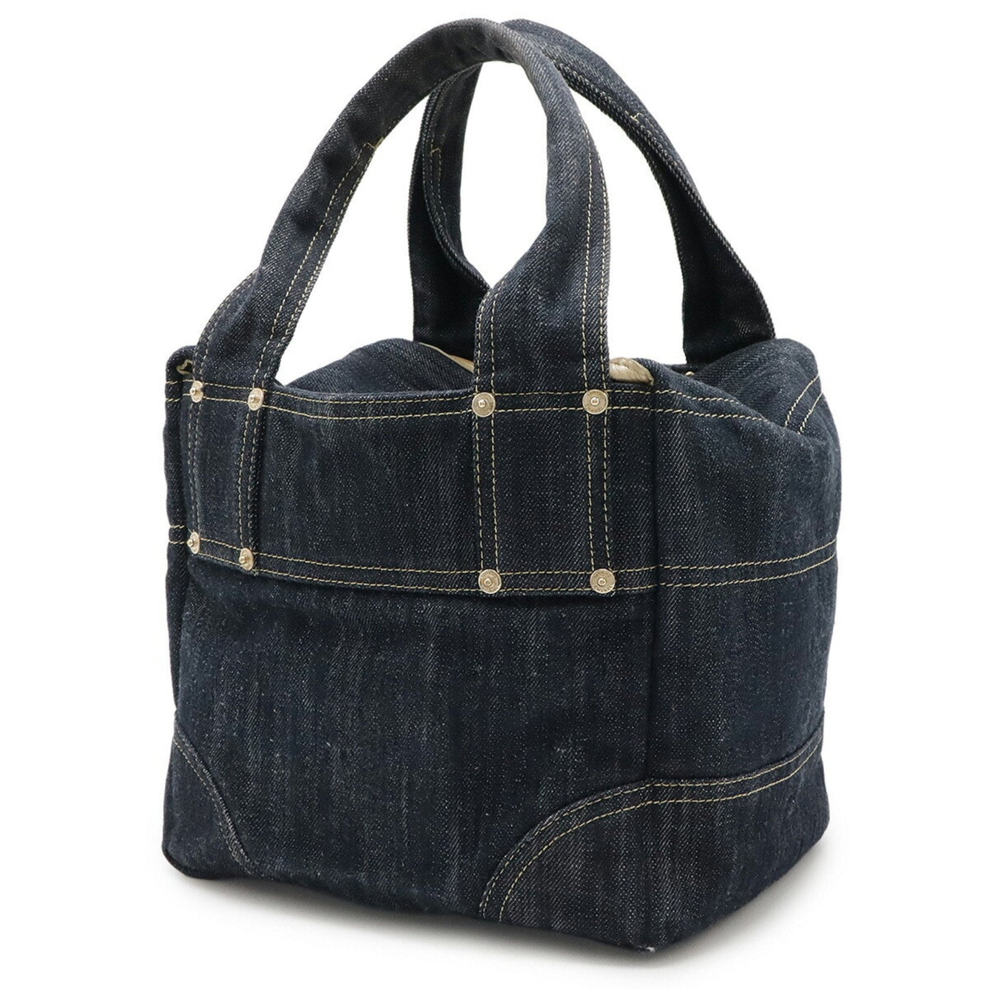 Chanel Denim Blue Denim Handbag Tote Bag