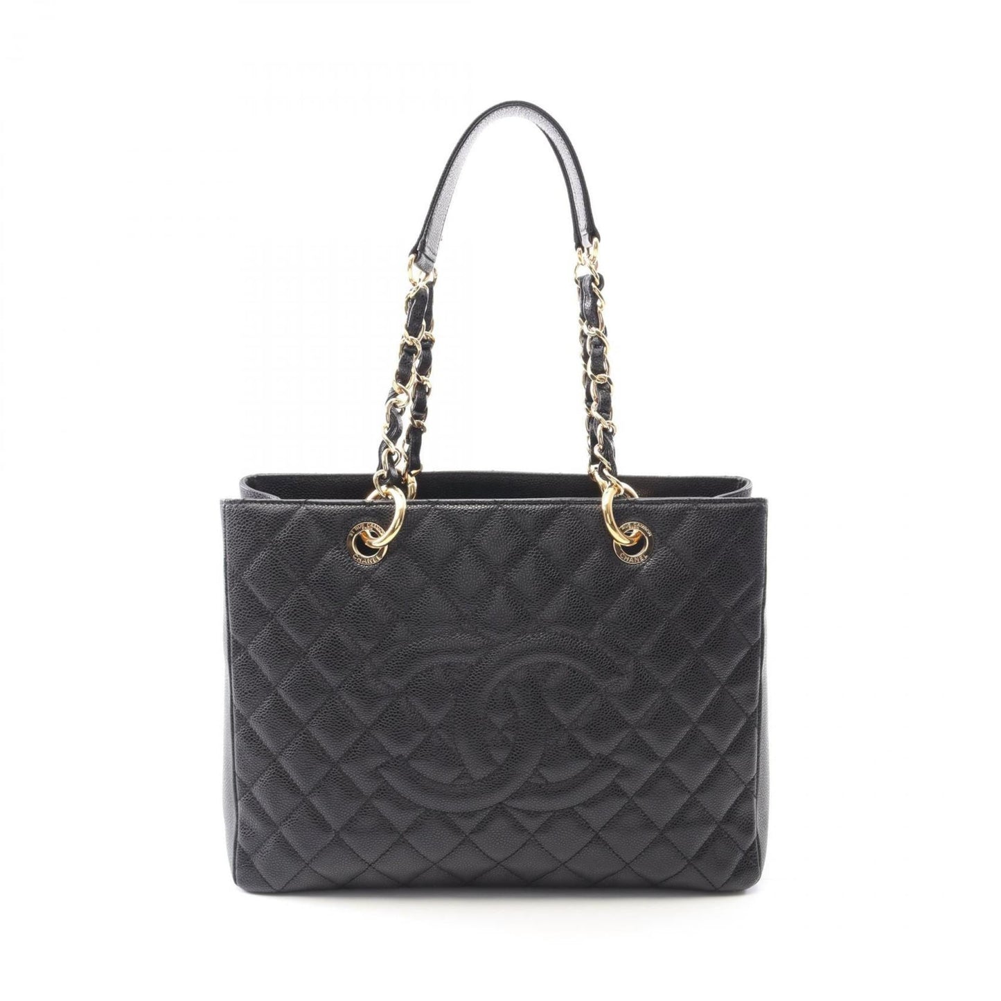 Chanel Black Grained Calfskin Tote Bag