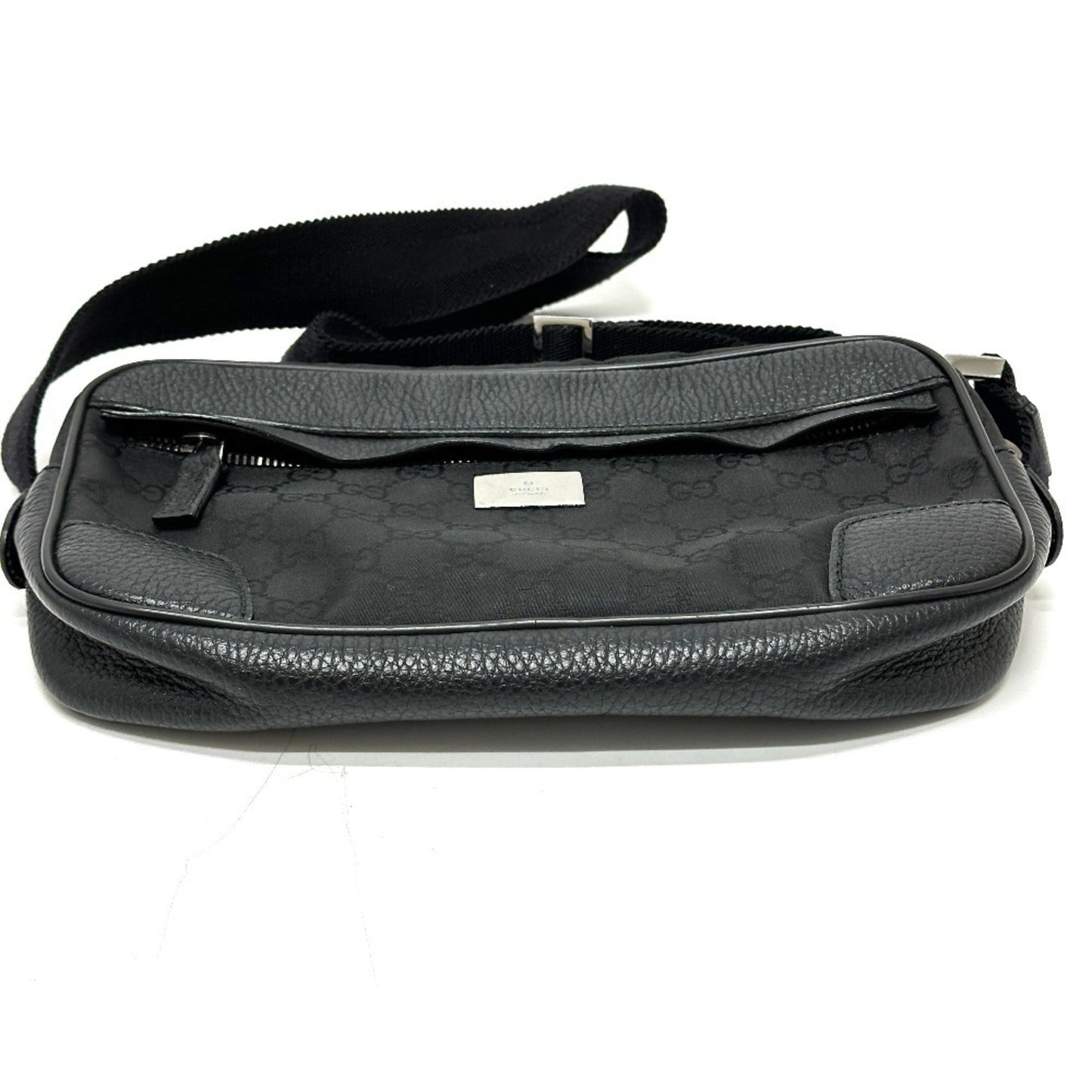 Gucci Black Nylon Leather Sling Bag