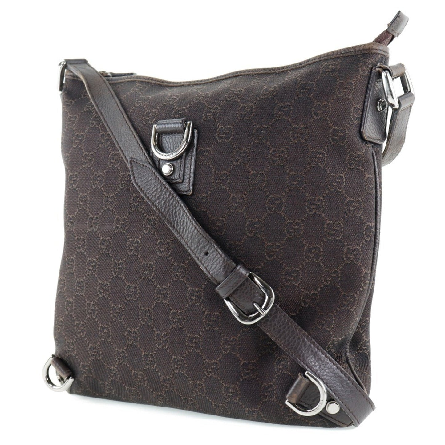 Gucci Abbey Brown Gg Canvas Shoulder Bag