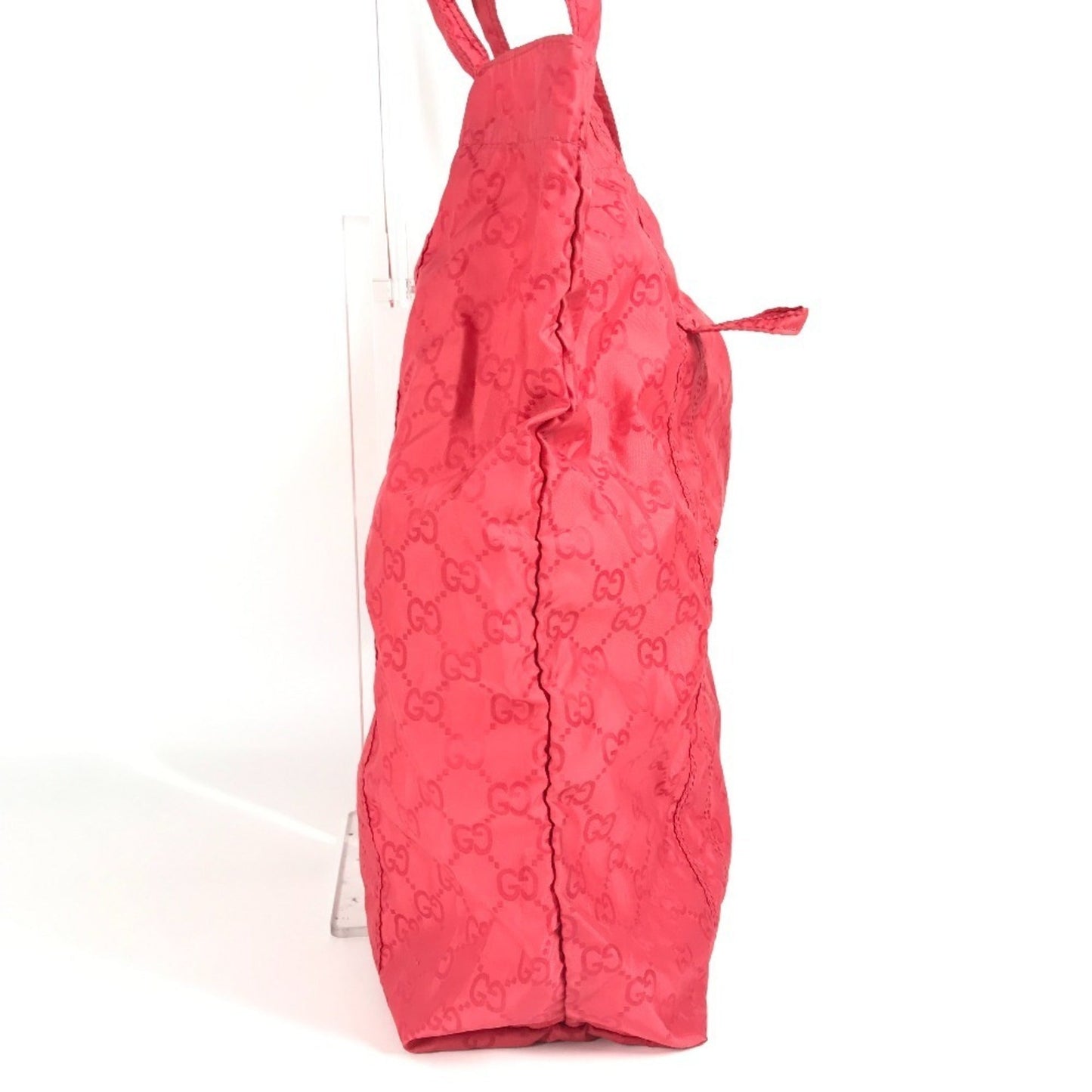 Gucci Red Color Nylon Eco-Bag Shopping Bag Shoulder Bag Tote Bag