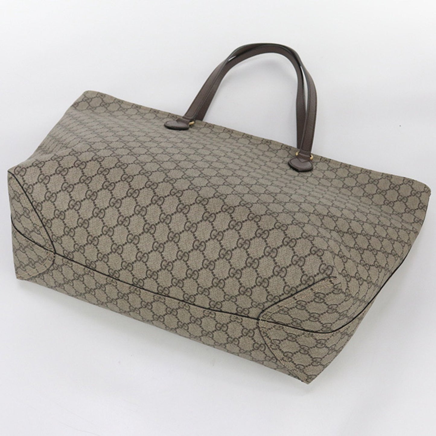 Gucci Beige Gg Supreme Leather Tote Bag