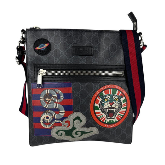 Gucci Black Gg Supreme Shoulder Bag