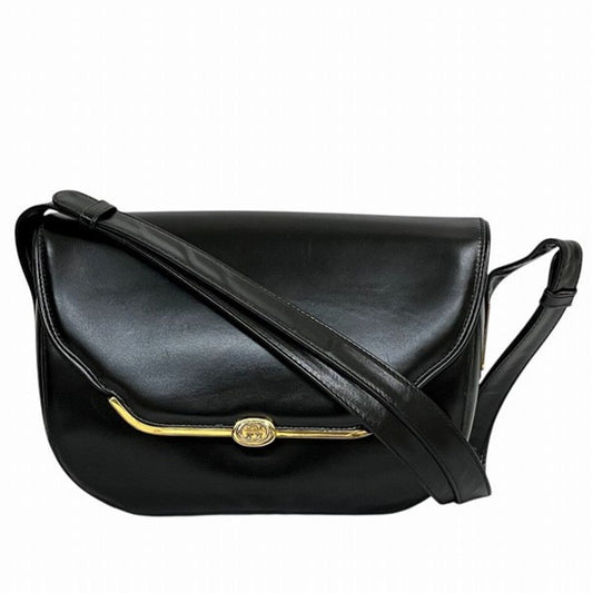 Gucci Black Leather Shoulder Bag