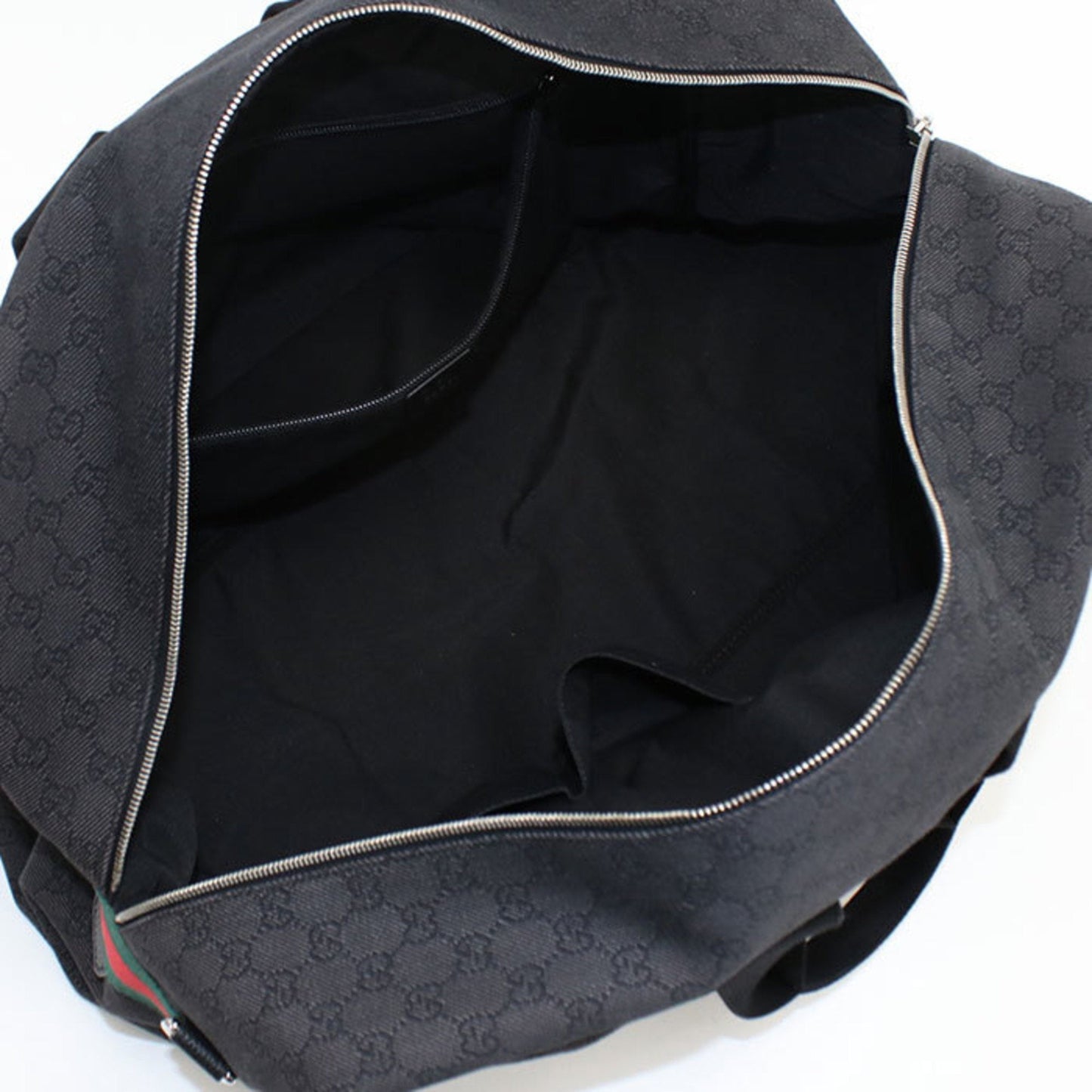 Gucci Black Canvas Handbag Tote Bag