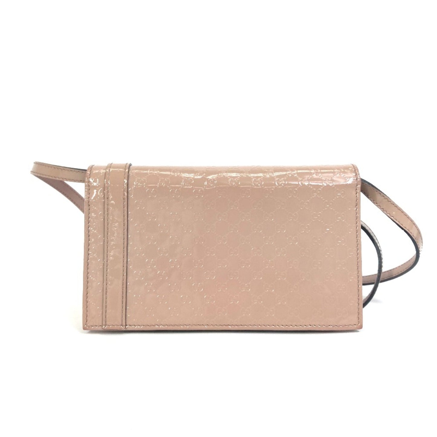 Gucci Beige Patent Leather Shoulder Bag