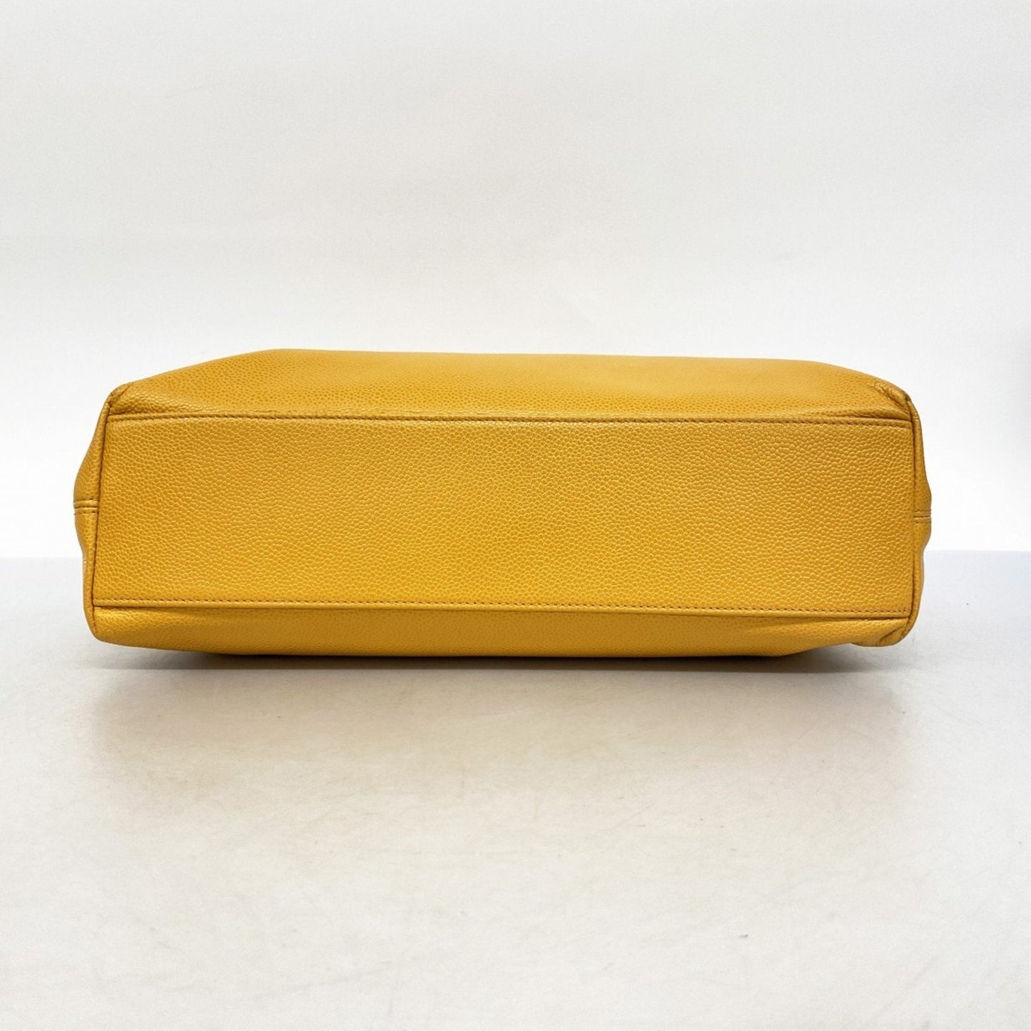 Chanel Orange Grained Calfskin Tote Bag