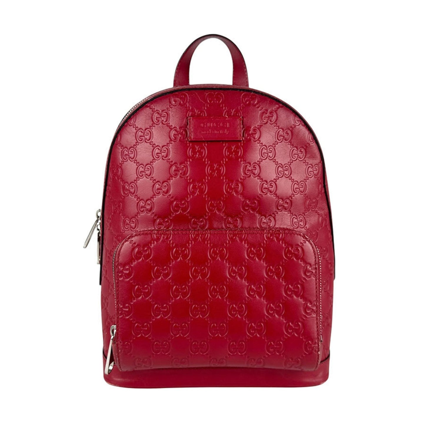 Gucci Red Color Leather Backpack