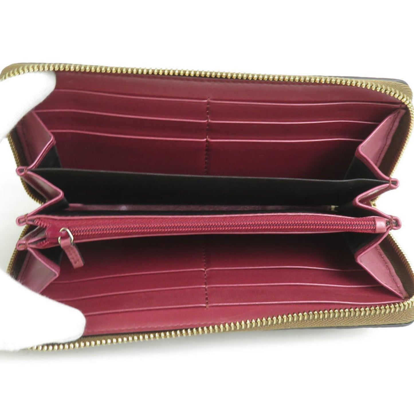 Gucci Bronze Leather Long Wallet (Bi-Fold)