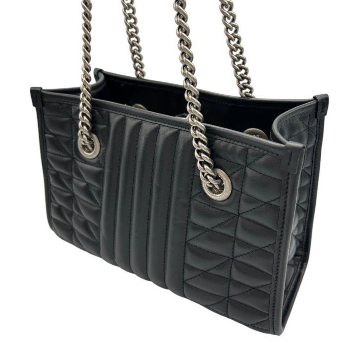 Gucci Gg Marmont Black Leather Tote Bag