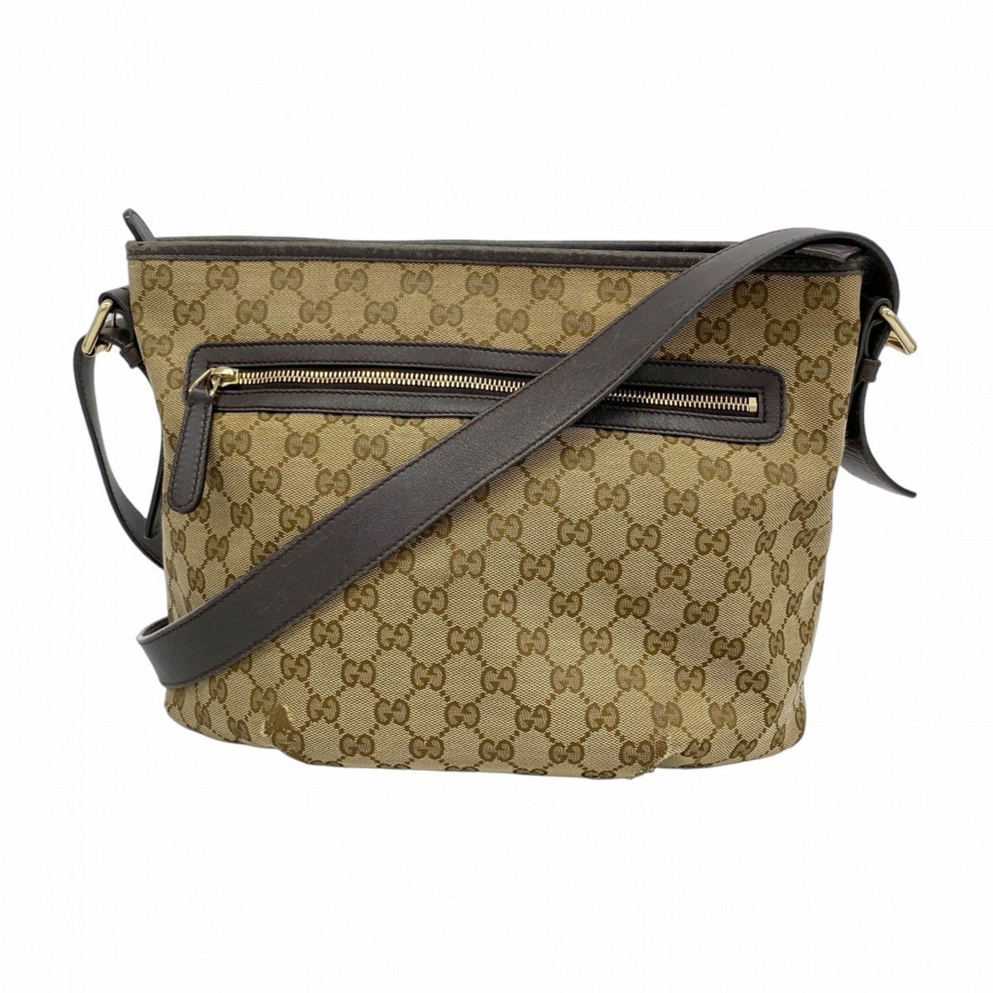 Gucci Brown Canvas Shoulder Bag