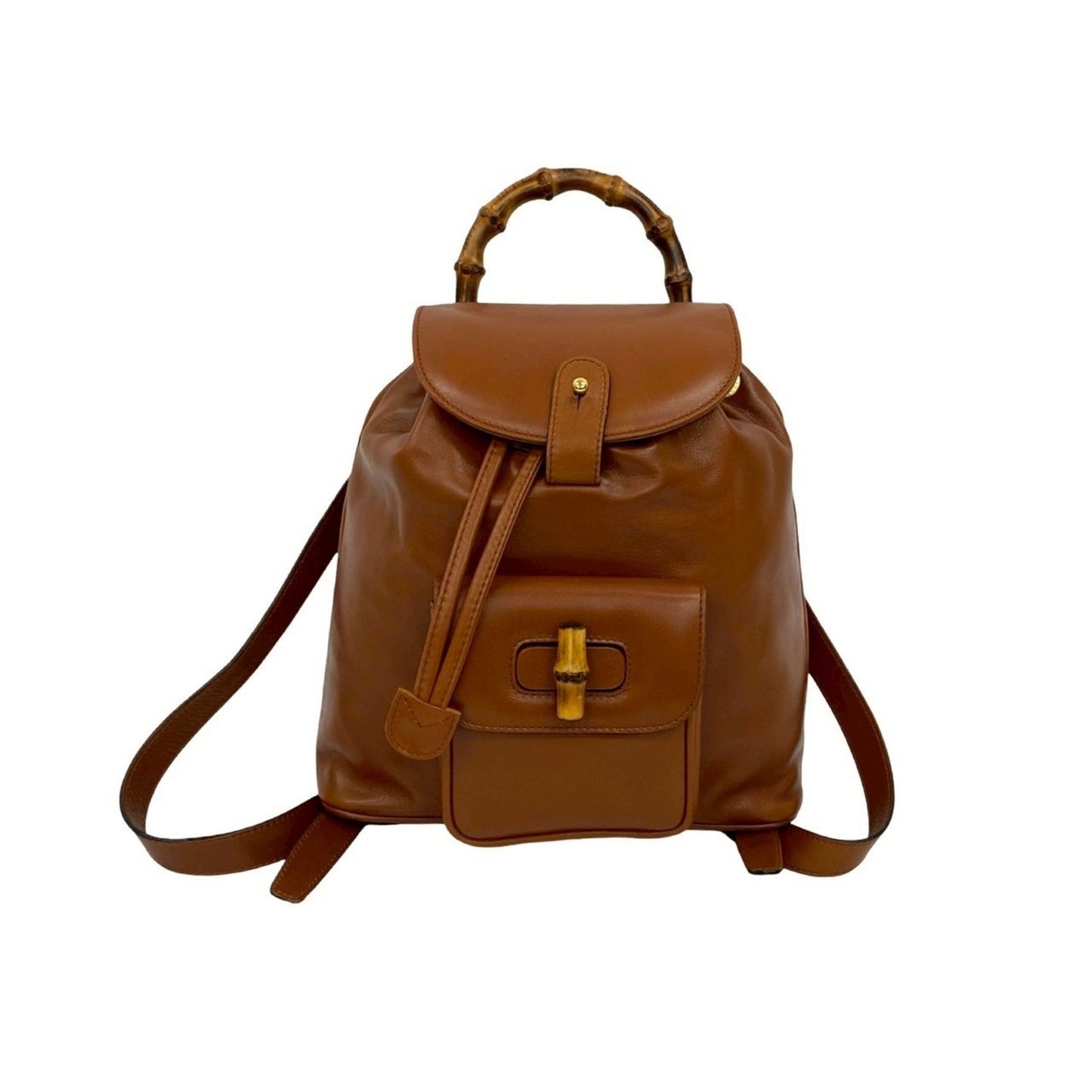 Gucci Brown Leather Backpack