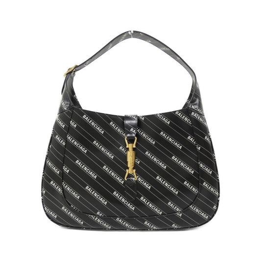 Gucci Black White Leather Shoulder Bag