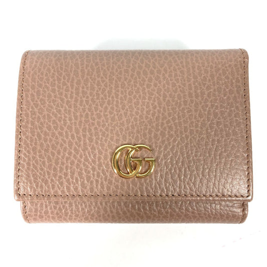Gucci Beige Leather Wallet (Tri-Fold)