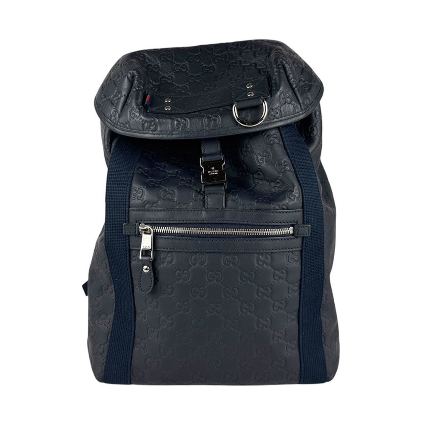 Gucci Navy Leather Backpack