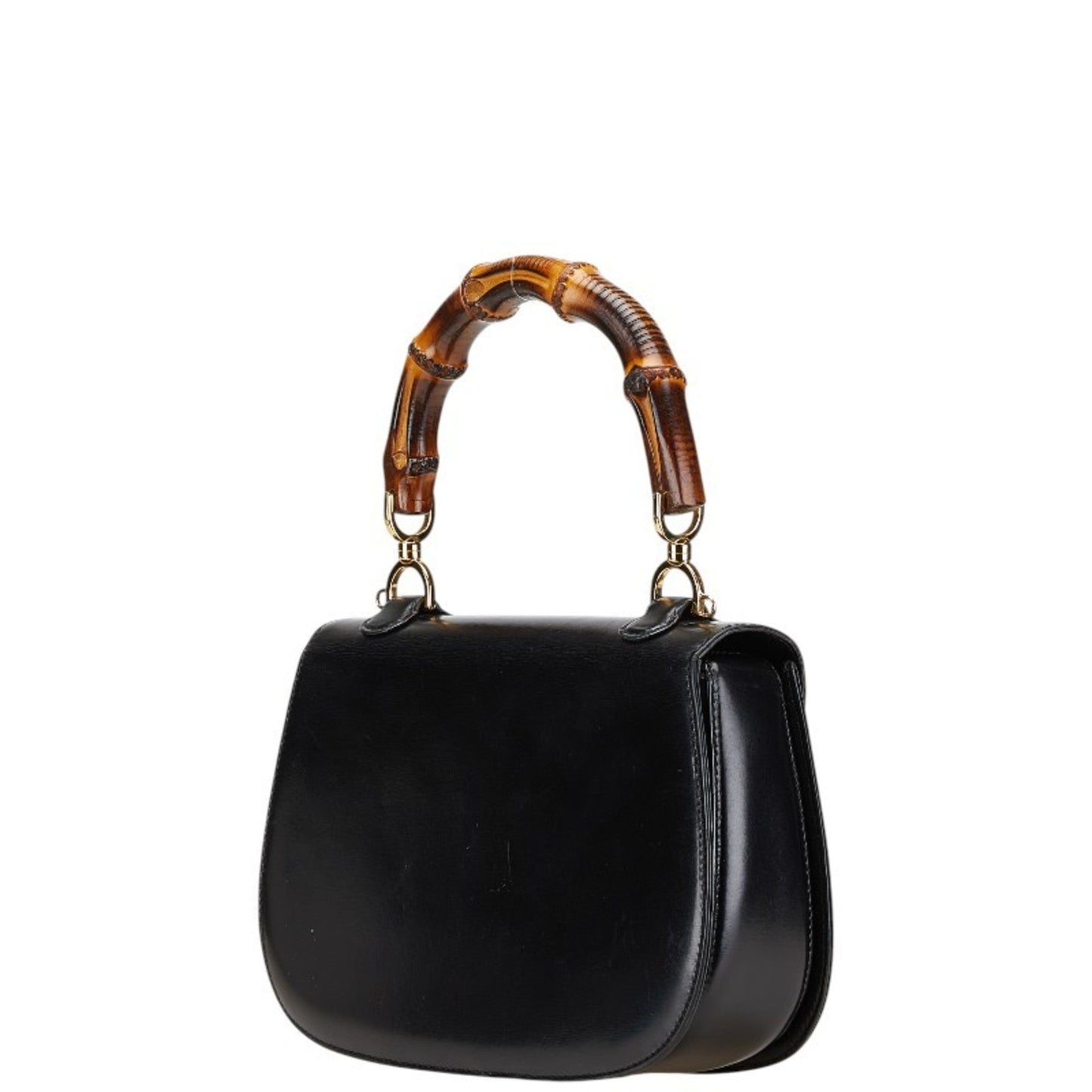 Gucci Black Leather Handbag Shoulder Bag