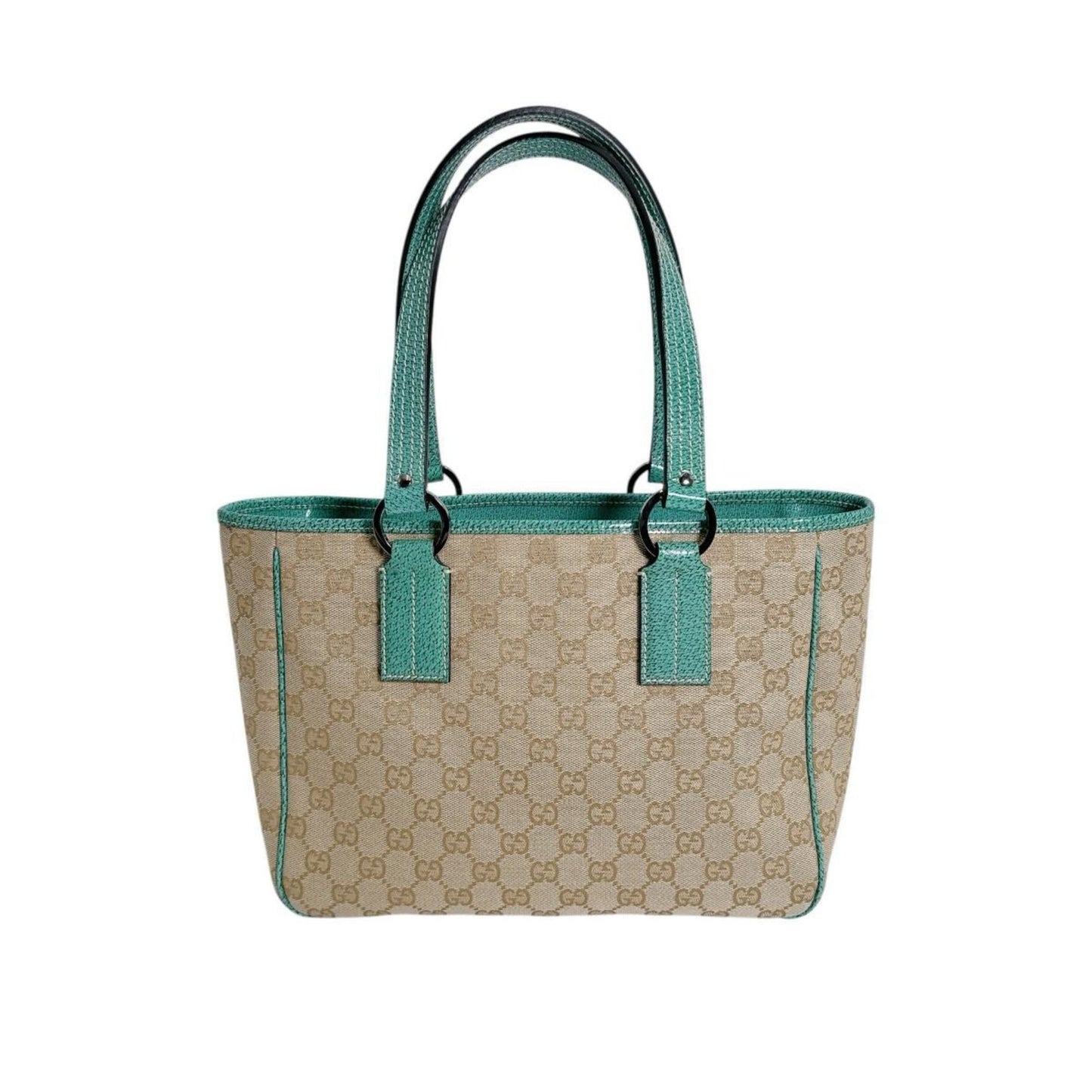 Gucci Gg Canvas Green Gg Canvas Tote Bag