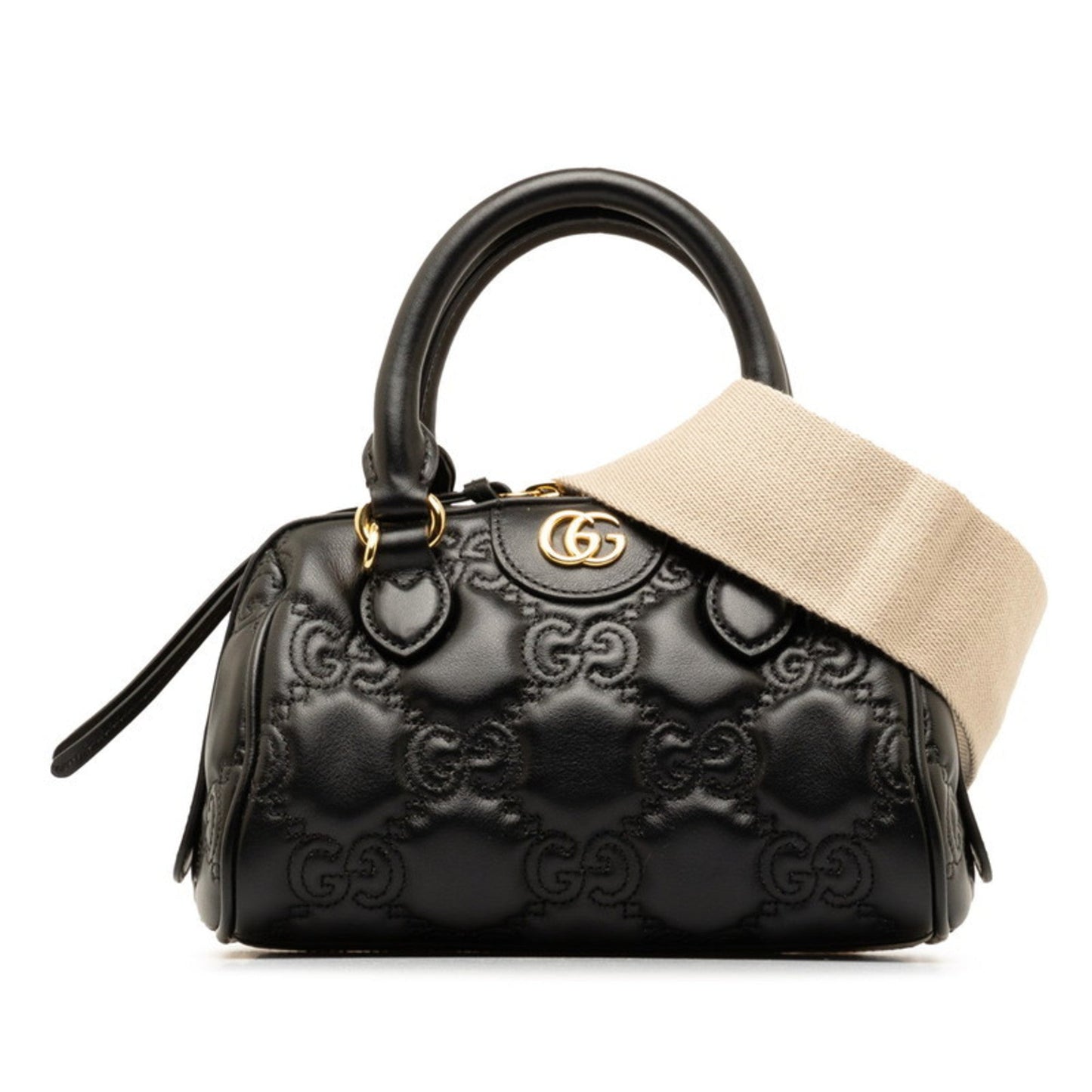 Gucci Black Leather Handbag Shoulder Bag