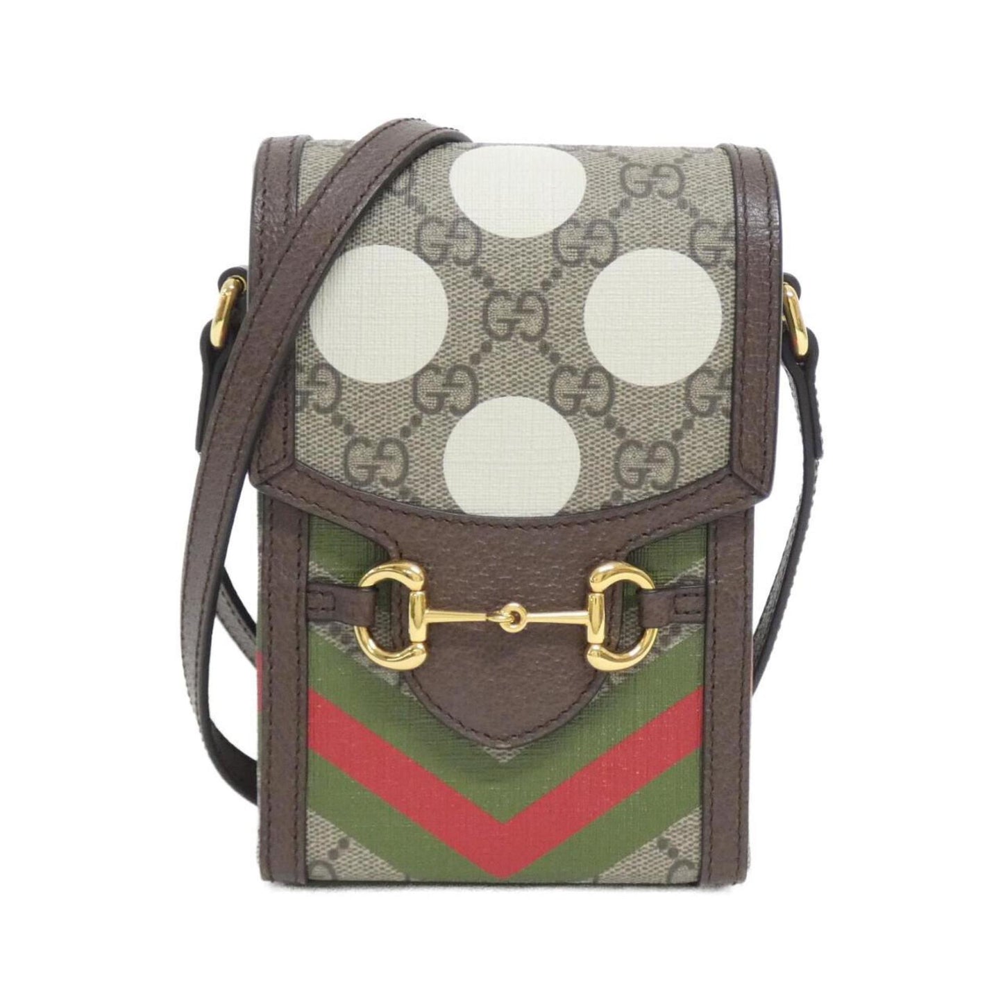 Gucci Beige Brown Multi-Color Gg Supreme Leather Handbag