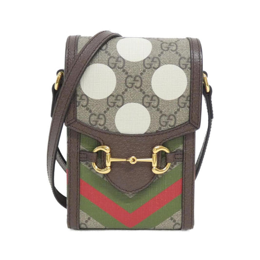 Gucci Beige Brown Multi-Color Gg Supreme Leather Handbag