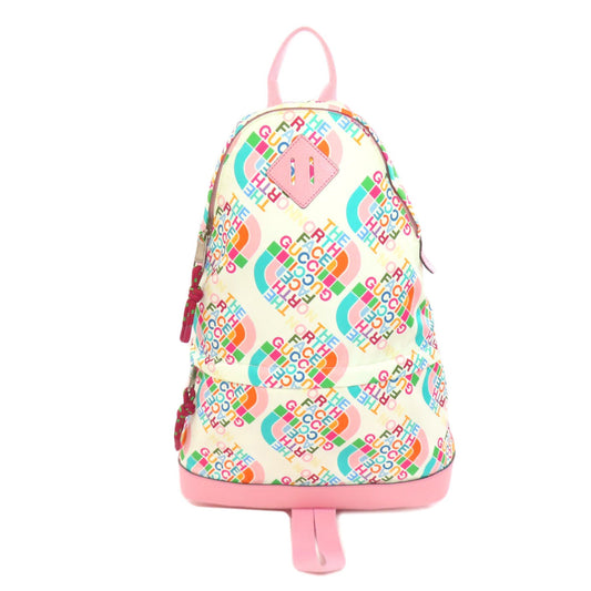 Gucci Pink White Nylon Backpack