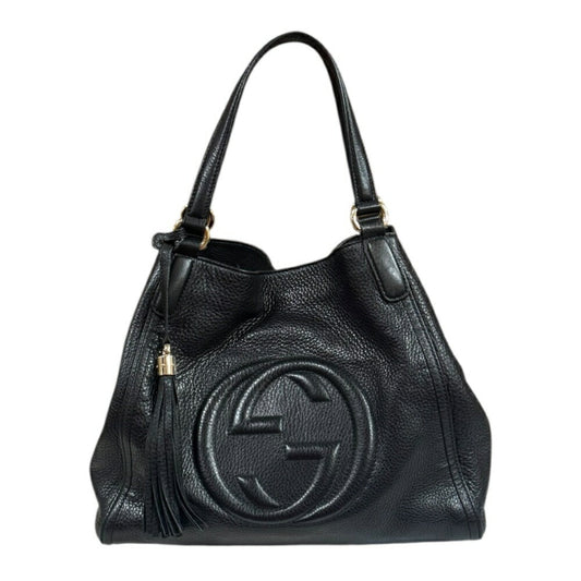 Gucci Black Leather Shoulder Bag