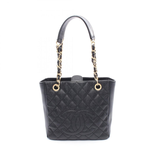 Chanel Black Leather Tote Bag