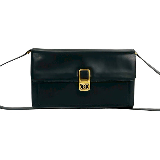 Gucci Black Leather Shoulder Bag