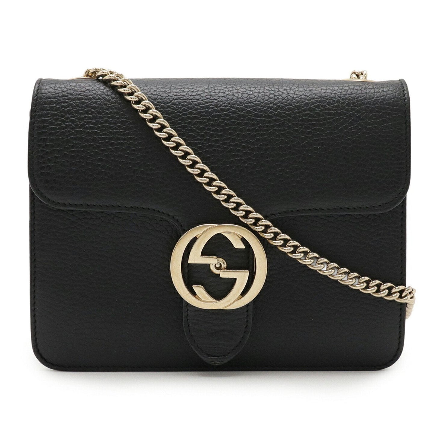 Gucci Black Leather Shoulder Bag