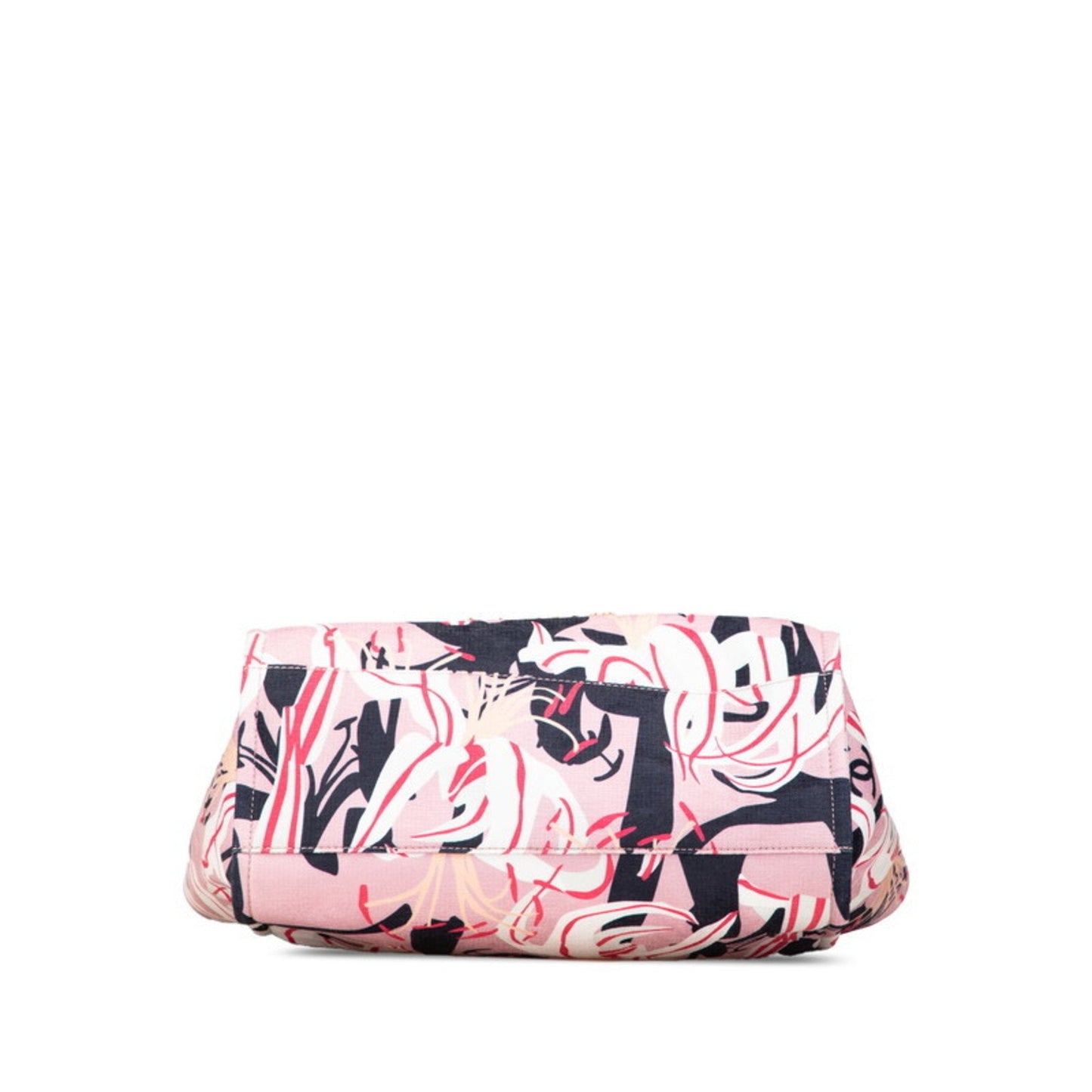 Chanel Multi-Color Pink Velvet Leather Handbag Pouch Tote Bag