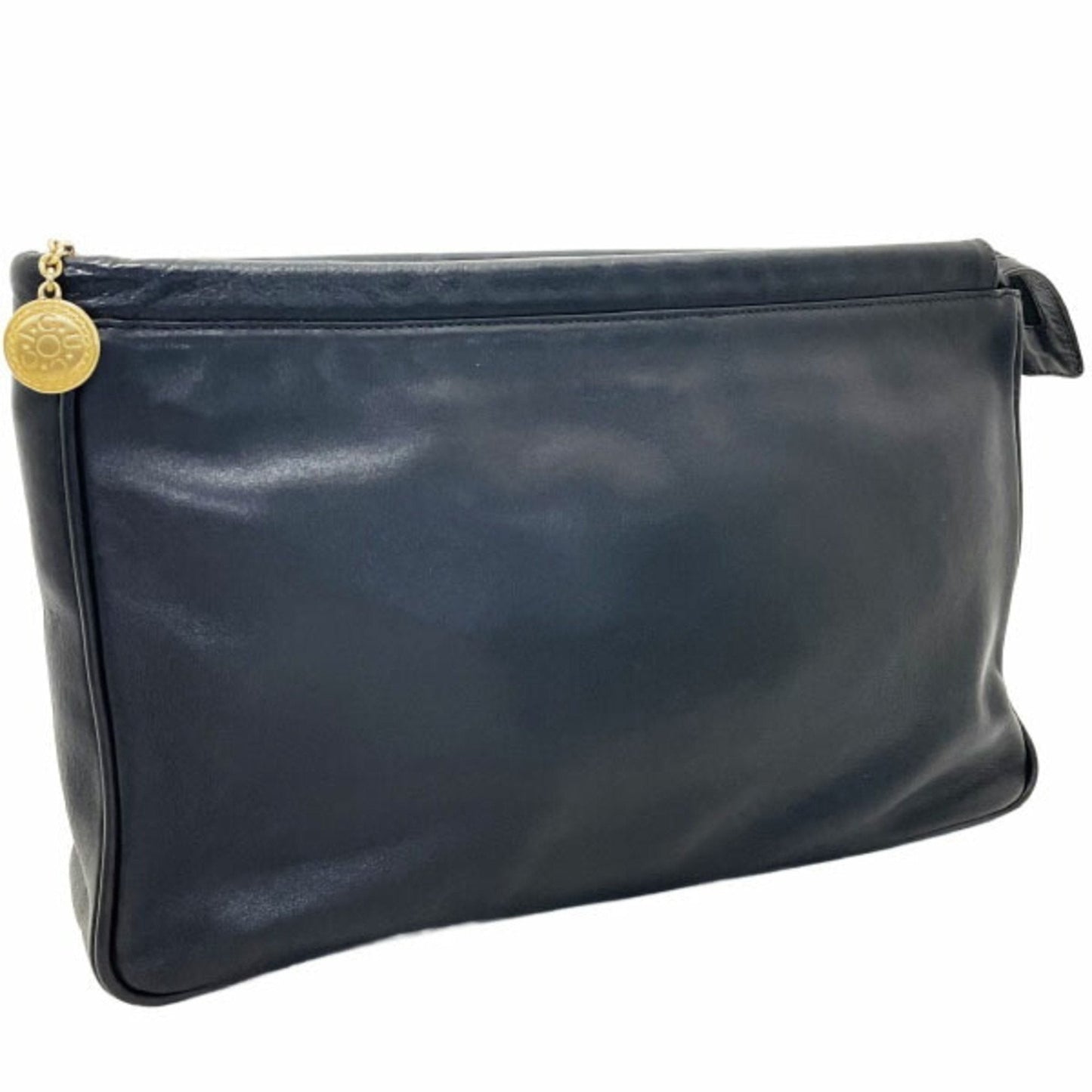 Gucci Black Leather Clutch Bag Pouch
