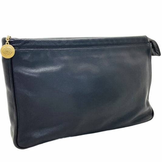 Gucci Black Leather Clutch Bag Pouch