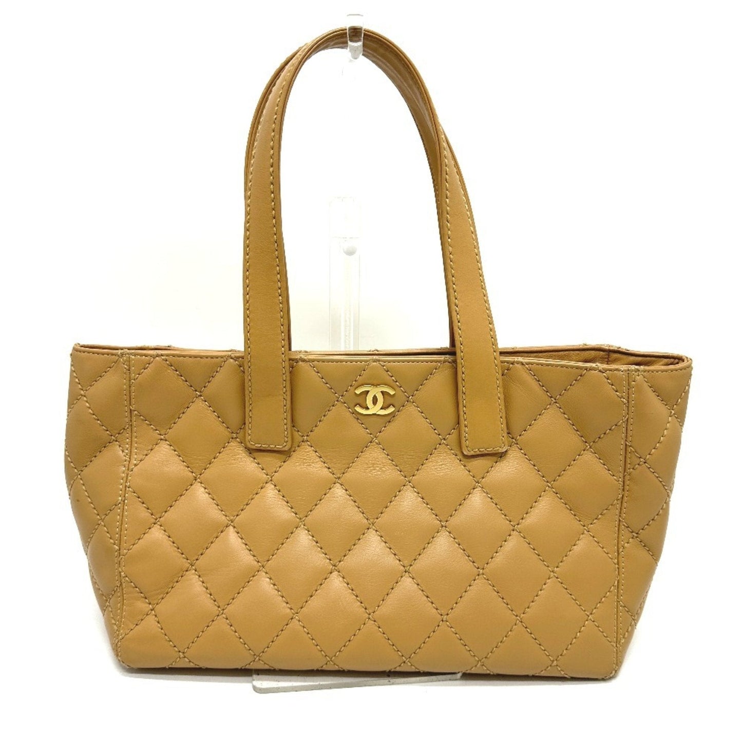 Chanel Beige Leather Tote Bag