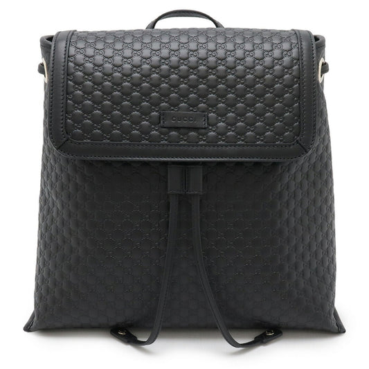 Gucci Black Leather Backpack