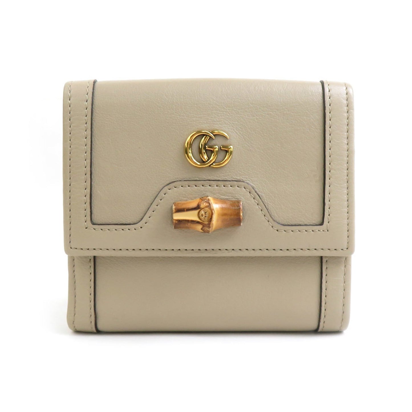 Gucci Beige Leather Wallet (Bi-Fold)